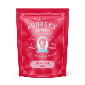 Audrey’s 500mg Chocolates (10x50mg) Strawberry Swirl