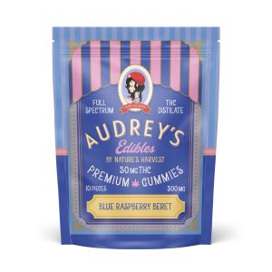 Audrey’s 500mg Gummies (10x50mg) Blue Raspberry Beret