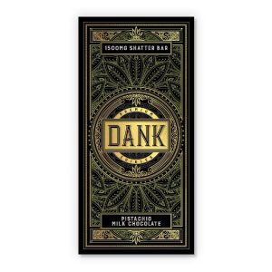 Dank Premium 1500mg Chocolate Shatter Bar Pistachio